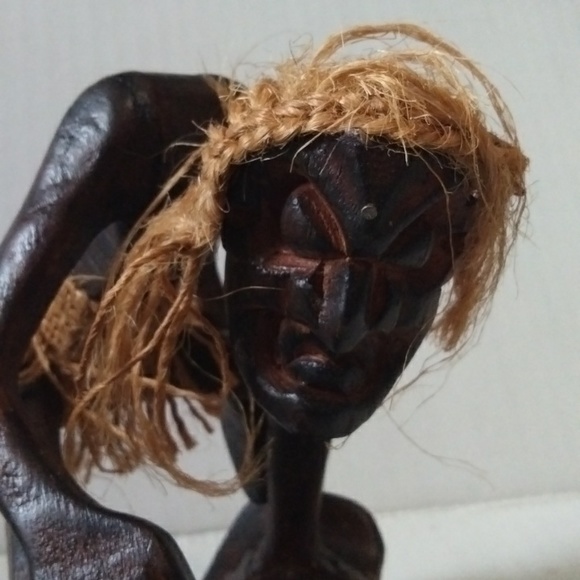 Hand carved Tiki surfer primitive tribal art - Picture 3 of 4